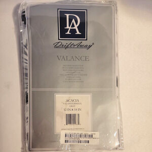 Drift Away Acacia Floral Blossom Watercolor Single Valance Gray 52x18"